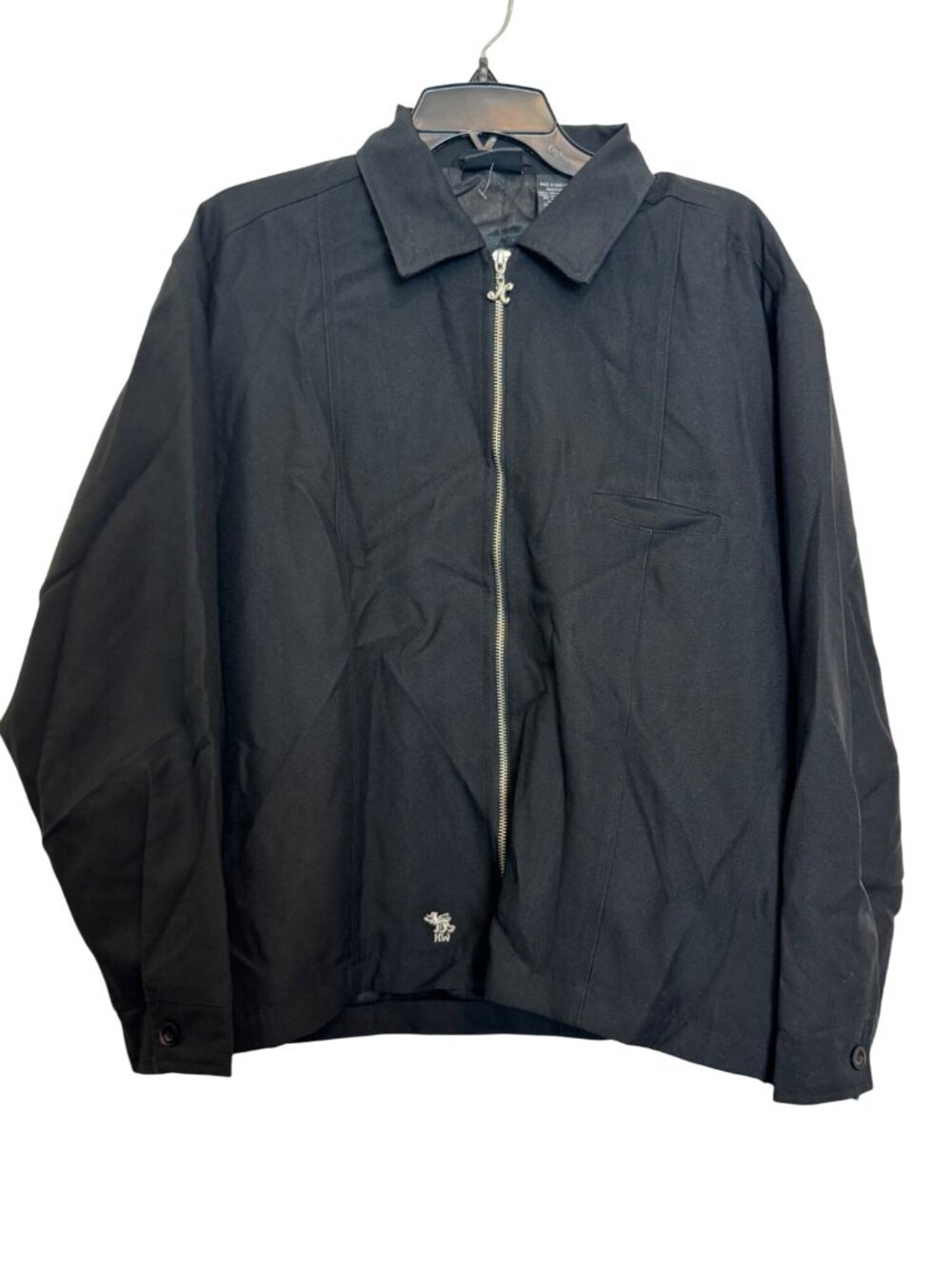 vintage Y2K Kik Wear California Mens Black Zip-Up Jacket S